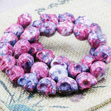 Rainbow Riverstones Skull Beads for DIY Jewelry Making