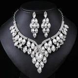 Vintage Crystal Necklace Set for Women
