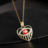 Zircon Eye Pendant Demon Eye Necklace Female Niche High-grade Sense Pendant