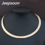 Romantic Plated Torques Necklaces for Women
