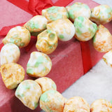 Yellow Multicolor Riverstones Skull Beads for Jewelry Making