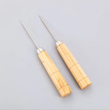 Leather Awl Wooden Handle Tool Drill Tailoring Accessories