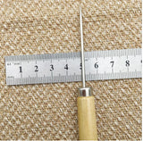 Leather Awl Wooden Handle Tool Drill Tailoring Accessories