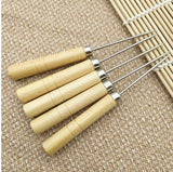 Leather Awl Wooden Handle Tool Drill Tailoring Accessories