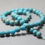 8mm Multicolor Chalcedony Beads 15" DIY Stone Ball Jewelry Making Gift