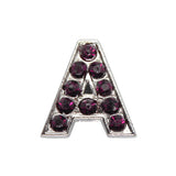 50pcs 8mm Slide Letters Charms A-Z Alloy Rhinestone Alphabet for DIY Bracelet