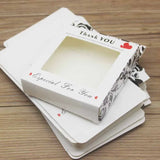Marbling Thank You Wedding Party Candy Window Box 20/50pcs