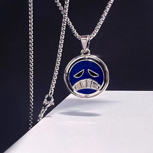 One Piece Anime Ace Necklace for Women Men, Rotating Pendant Chains Choker Colla
