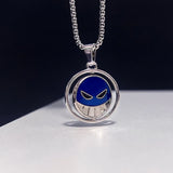 One Piece Anime Ace Necklace for Women Men, Rotating Pendant Chains Choker Colla