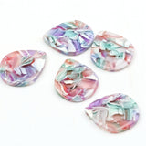 Acetate Acrylic Earrings Charms,Tortoise Shell Bead,Earring Finding Blank