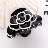 Acetate Camellia Hair Claw Clip for Women Girl Flower French Head Accessories