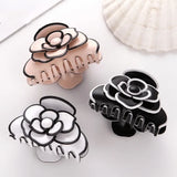 Acetate Camellia Hair Claw Clip for Women Girl Flower French Head Accessories