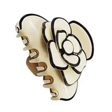 Acetate Camellia Hair Claw Clip for Women Girl Flower French Head Accessories