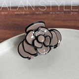 Acetate Camellia Hair Claw Clip for Women Girl Flower French Head Accessories