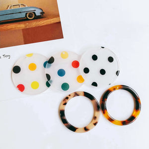 Acetic Acid Eardrop Loop Earrings & Pendant DIY Material