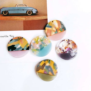 Acetic Acid Earring Accessories Pendant Necklace 4pcs