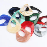 10pcs Acetic Acid Resin Charms 33*40MM Water Drop Shape Random Mix Colour
