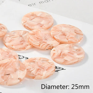 Acetic Acid Round Single Crane Earrings Pendant