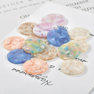 Acetic Acid Round Single Crane Earrings Pendant