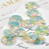 Acetic Acid Round Single Crane Earrings Pendant