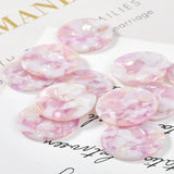Acetic Acid Round Single Crane Earrings Pendant