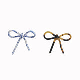 Acetic Acid Bow Hollow Earrings Copper Diamond Pendant DIY Jewelry