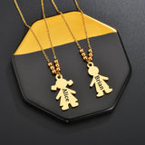 Cheer Up Pendant Necklace Stainless Steel Engrave Name Date Kids Family Birthday