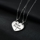 Acheerup Engraving Heart Pendant Necklaces Stainless Steel Jewelry