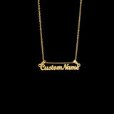 Custom Name Necklaces For Women Stainless Steel Double Letter Adjustable Choker
