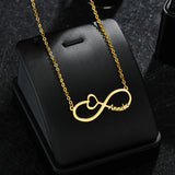Personalized Infinity Names Necklace Stainless Steel Jewelry