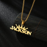 Personalized 1-2 Names Necklace Butterfly Cross Pendant for Men