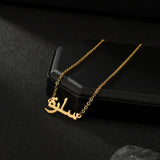 Acheerup Personalized Arabic Names Stainless Steel Necklace