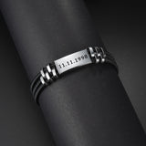Customized Engrave Name Date Bracelet for Women