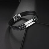 Customized Engrave Name Date Bracelet for Women