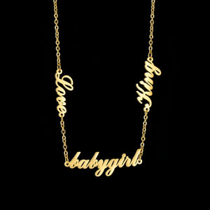 Personalized Multiple Names Waist Chain Women Birthstone Body Chain