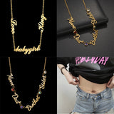 Personalized Multiple Names Waist Chain Women Birthstone Body Chain