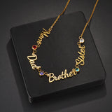 Personalized Multiple Names Waist Chain Women Birthstone Body Chain