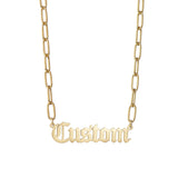 Acheerup Personalized Name Necklace Stainless Steel Letter Pendant Jewelry