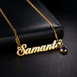 Acheerup Personalized Name Necklace for Women Stainless Steel Customized Letters