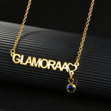 Acheerup Personalized Name Necklace for Women Stainless Steel Customized Letters