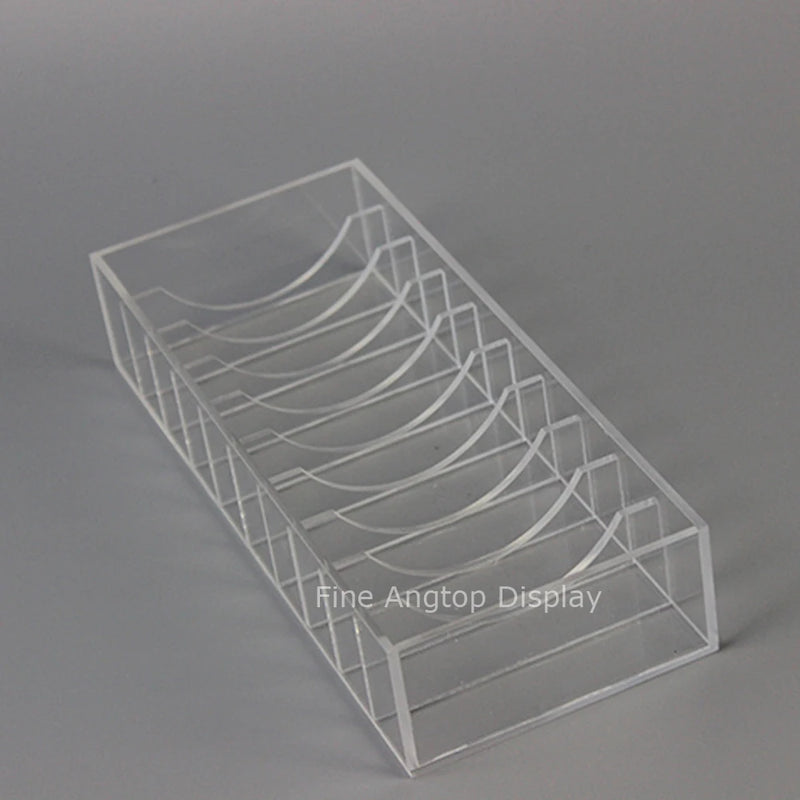 Acrylic 10 Slot Bracelet Box Jewelry Holder Display Rack