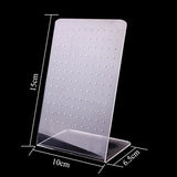 Acrylic 120 Holes Jewelry Display Stand Earrings Storage Rack