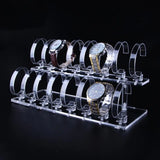 Acrylic 2-Tier Jewelry Watch Display Rack Holder Stand