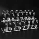 Acrylic 2-Tier Jewelry Watch Display Rack Holder Stand