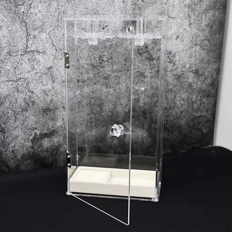 Acrylic 24 Hooks Rotation Necklace Display Stand