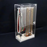 Acrylic 24 Hooks Rotation Necklace Display Stand