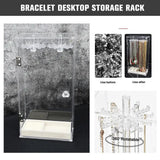Acrylic 24 Hooks Necklace Display Stand Pendant Organizer Holder Box