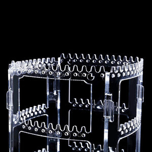 Clear Acrylic Rotating Earring Display Stand Jewelry Organizer
