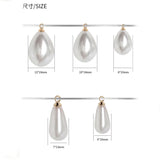 Acrylic ABS Pearl Beads Water Drop Pendant Bracelet Necklace