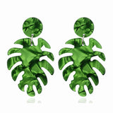 Acrylic Acetate Earrings Women Clip on Earring Bohemian Circular Ear Clips